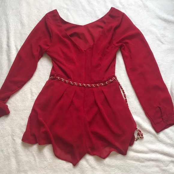 Red romper - Picture 2 of 3